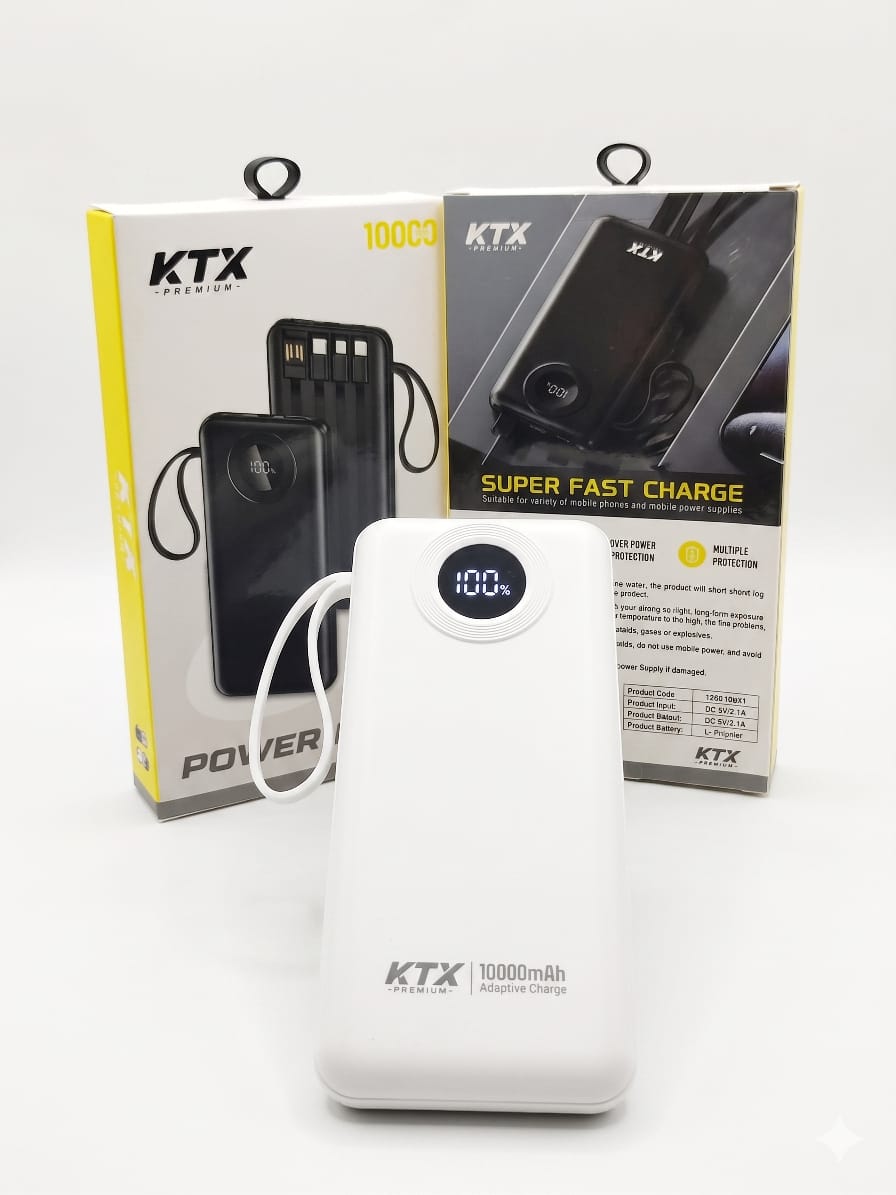 Power bank ktx 10.000mha 22.5w