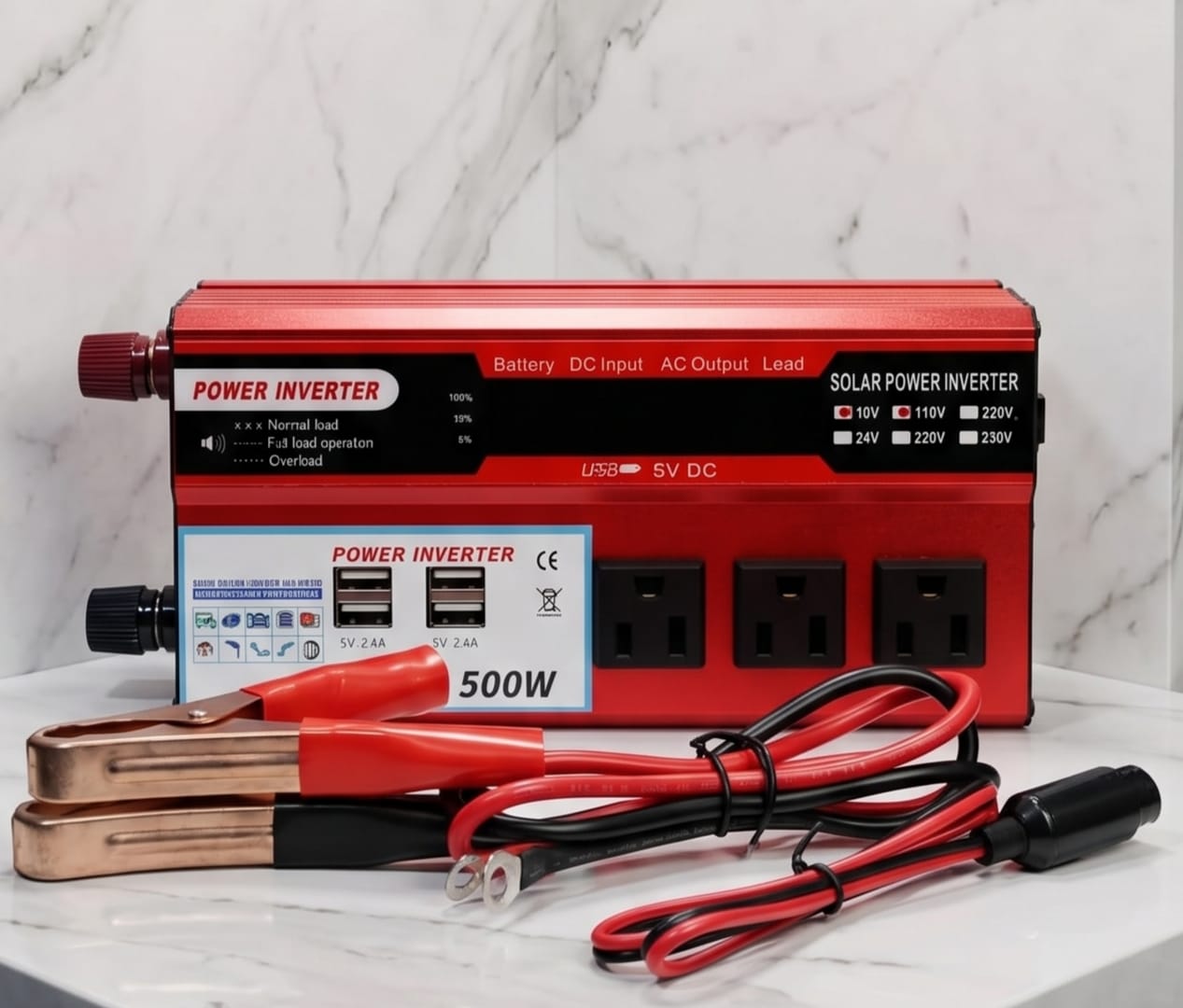 Inversor de corriente 12v 110 500w