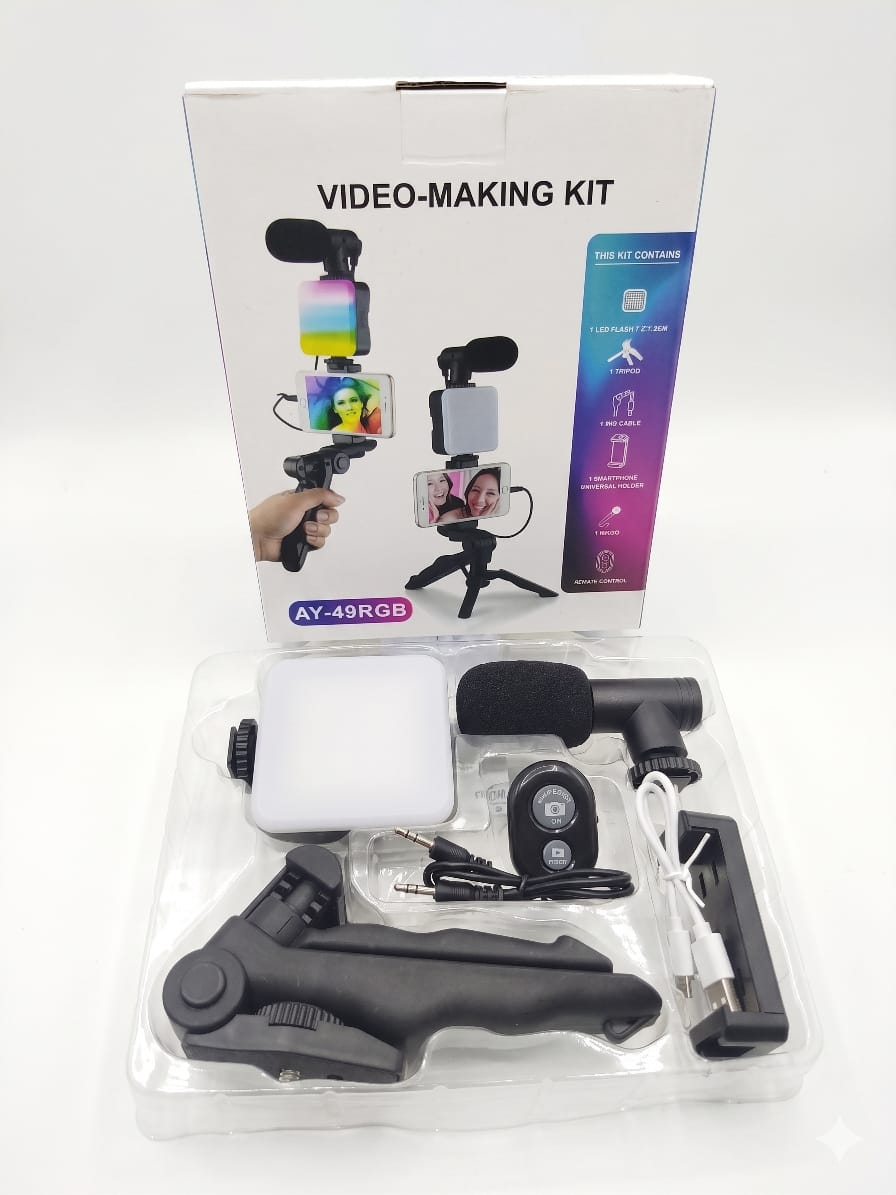Kit de grabación mixto para creadores de contenido AY-49RGB